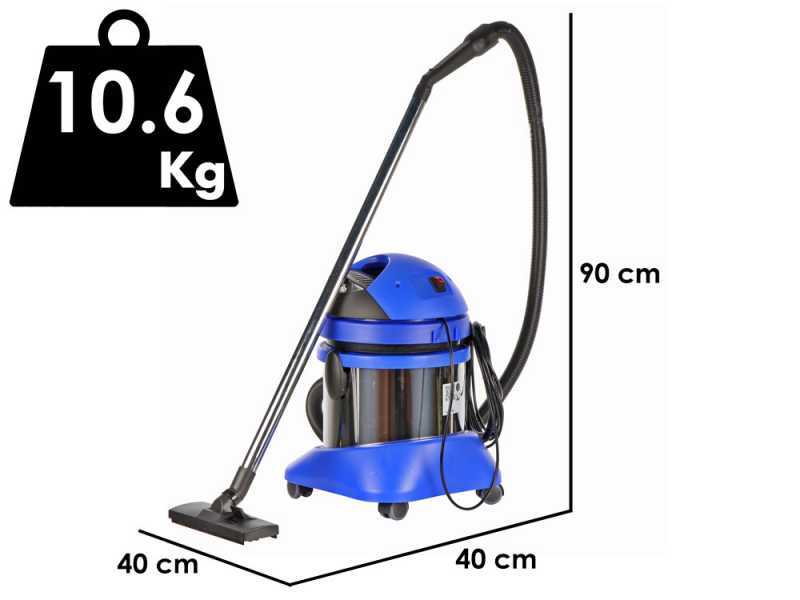 Annovi &amp; Reverberi 4100 - Aspirador de s&oacute;lidos y l&iacute;quidos - Bid&oacute;n Inox 20 lt - 1250W