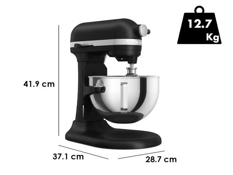 KitchenAid Heavy Duty 5KSM55SXX-EBM Negro Mate - Amasadora Planetaria