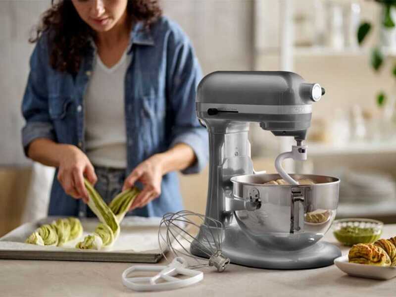 KitchenAid Heavy Duty 5KSM55SXX-ECU Gris Plata - Amasadora Planetaria