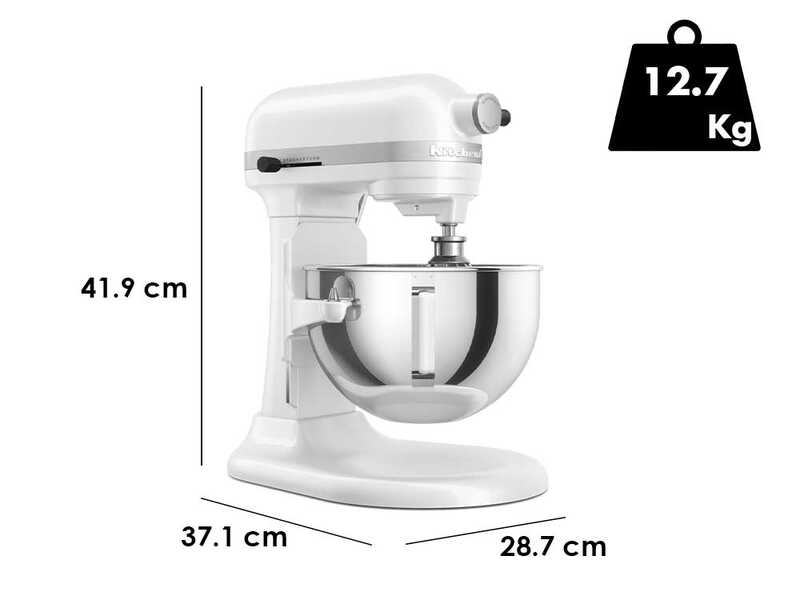 KitchenAid Heavy Duty 5KSM55SXX-EWH Blanca - Amasadora Planetaria