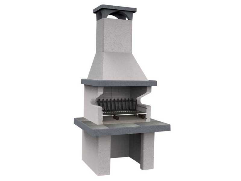 Edilmark Barbecue 70 - Barbacoa para exteriores de le&ntilde;a y carb&oacute;n