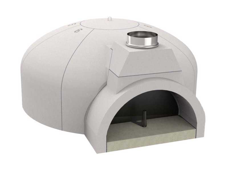 Edilmark FP 120N - Horno de le&ntilde;a de empotrar con superficie de cocci&oacute;n &Oslash; 120 cm - Capacidad de cocci&oacute;n 8 pizzas