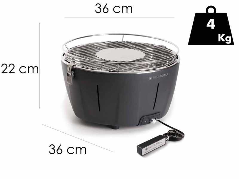 Classe InstaGrill  - Barbacoa de mesa a carb&oacute;n - Antracita