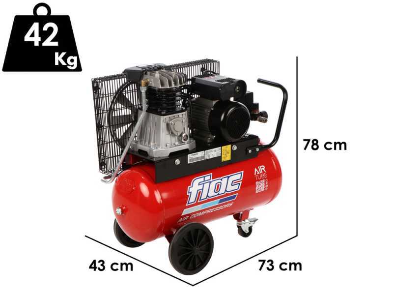 FIAC AB 50/268-2-MC - Compresor de aire el&eacute;ctrico monof&aacute;sico de correa - Motor 2 HP - 50 L