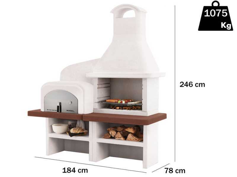 Palazzetti Grado 2 - Barbacoa de obra con horno
