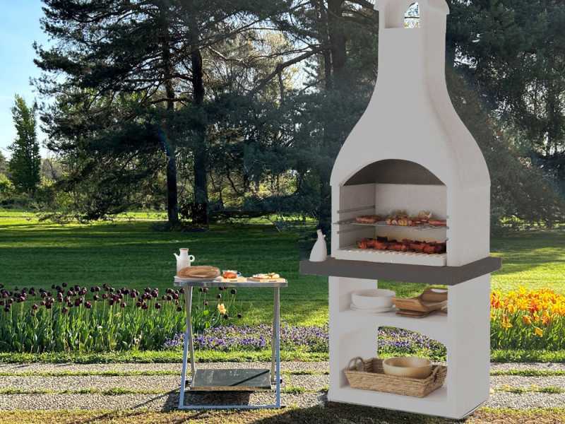 Palazzetti Dany - Barbacoa de obra para le&ntilde;a y carb&oacute;n