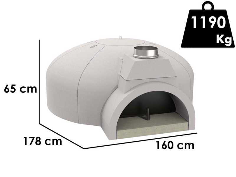 Edilmark FP 140N - Horno para pizza - Superficie de cocci&oacute;n 80mm - Capacidad 10 pizzas