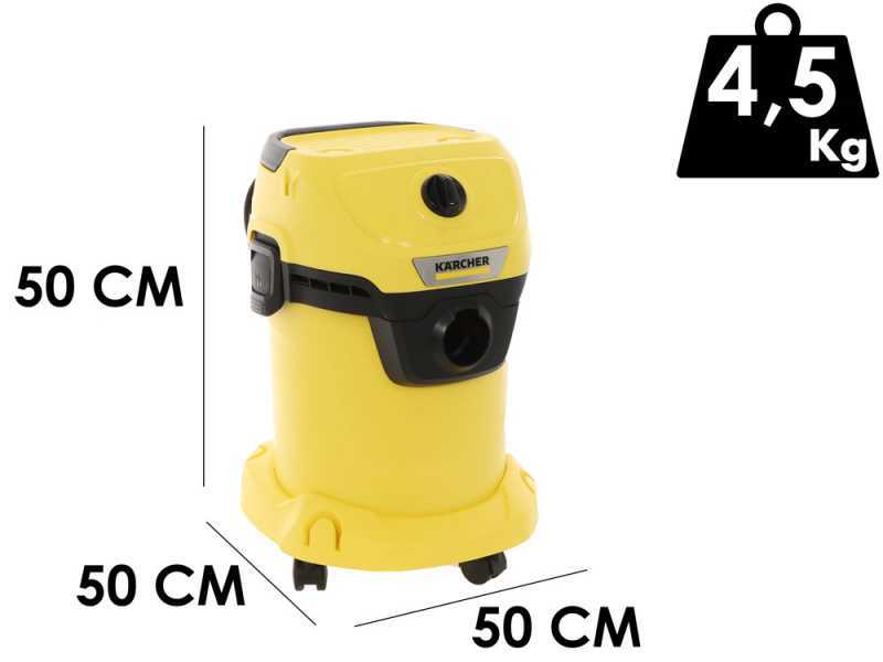K&auml;rcher WD 3 V-17/4/20 -Aspirador  -  Dep&oacute;sito de pl&aacute;stico 17 l