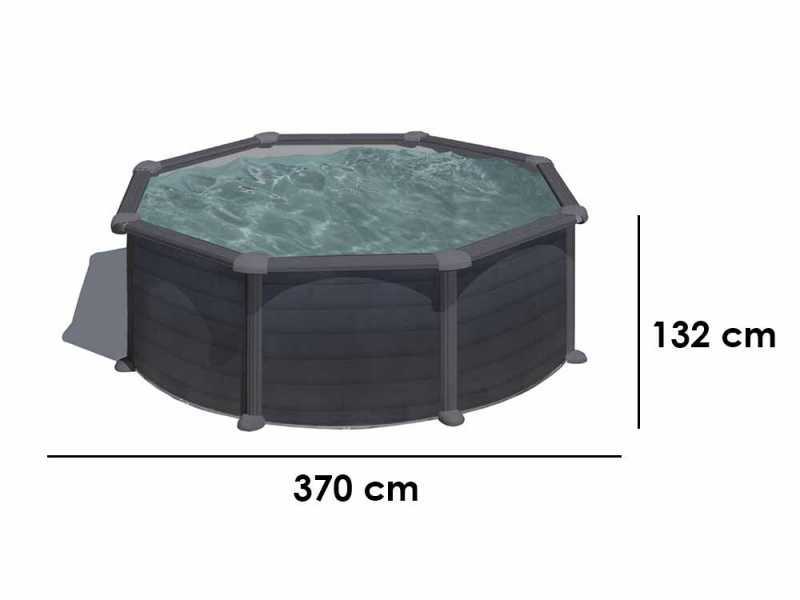 Gre Granada Redonda &Oslash;350 x 132 cm - Piscina desmontable de acero