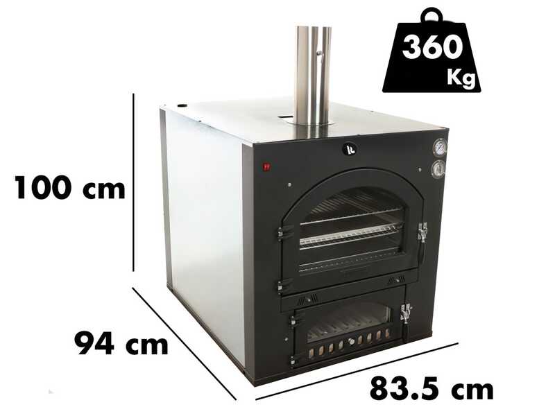 Fontana INC80X54QV - Horno de le&ntilde;a de empotrar