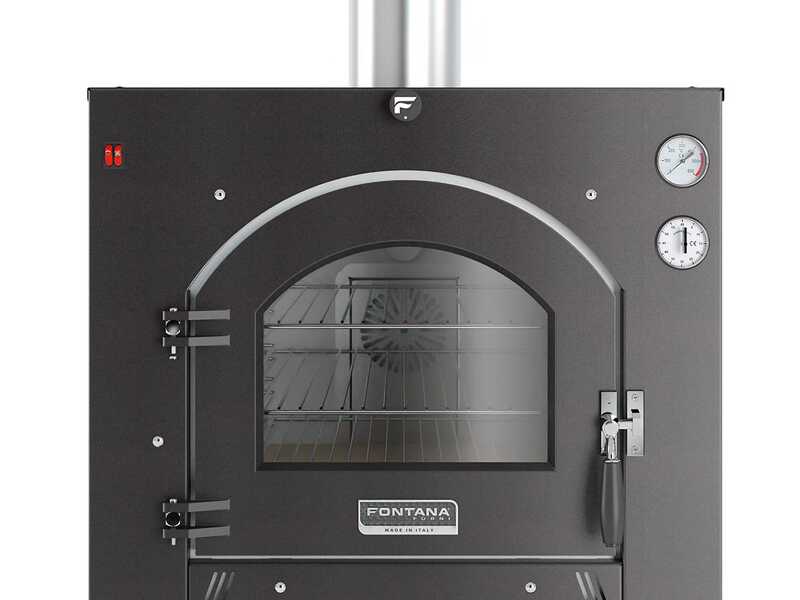 Fontana INC80X54QV - Horno de le&ntilde;a de empotrar