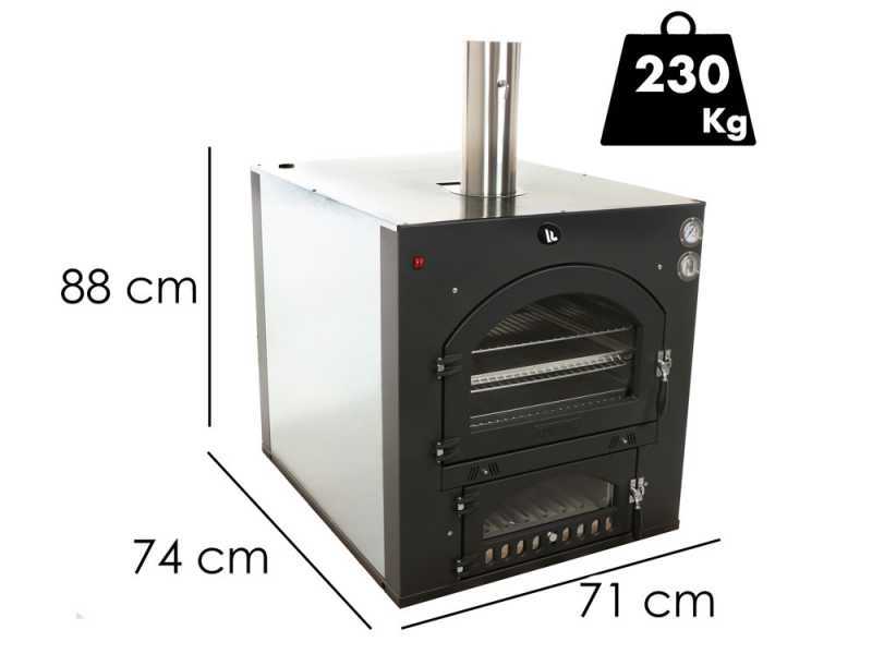 Fontana INC57x45QV - Horno de le&ntilde;a de empotrar