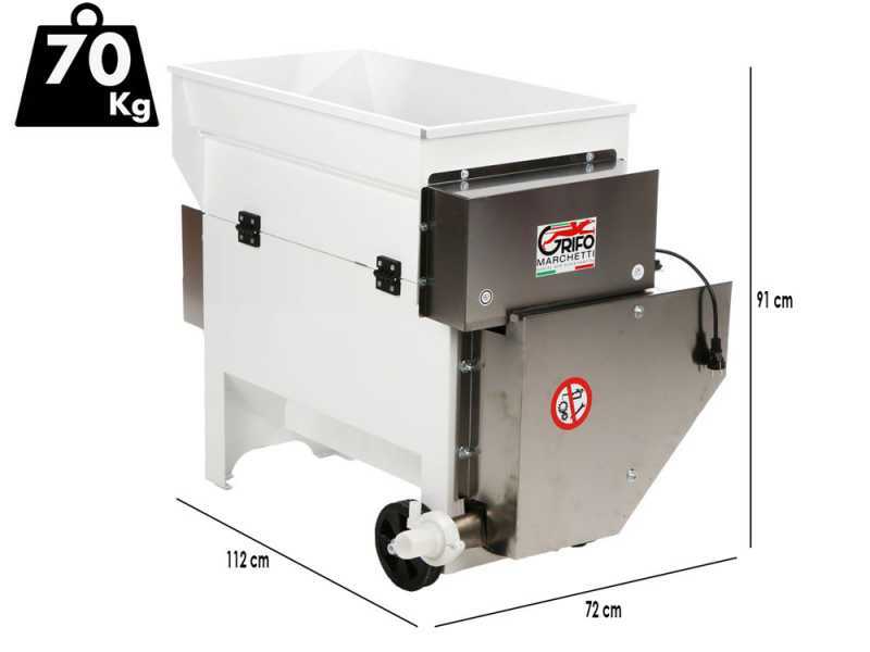 Grifo DVEP20R - Despalilladora el&eacute;ctrica con bomba y rodillos - Con protecciones incluidas