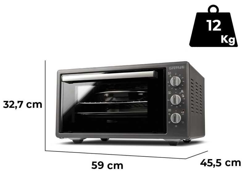 G3 Ferrari Rost&ograve; Titanium - Horno el&eacute;ctrico ventilado - 45L 1400W