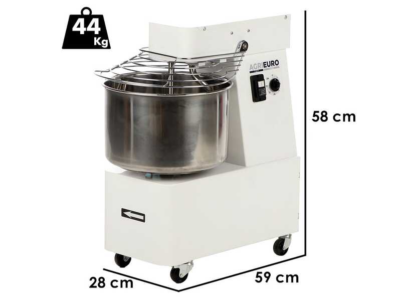Mixer 500 S - Amasadora de espiral - Capacidad 4 Kg 1 velocidad