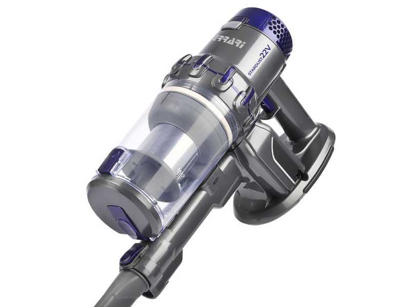 G3 Ferrari Stardust 22V - Escoba el&eacute;ctrica sin cable recargable - Bater&iacute;a de litio 22.2 V