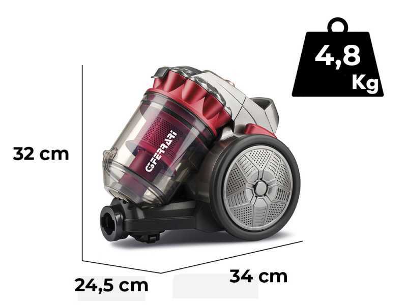 G3 Ferrari Eco Design - Aspirador de trineo cicl&oacute;nico sin bolsa - 700W
