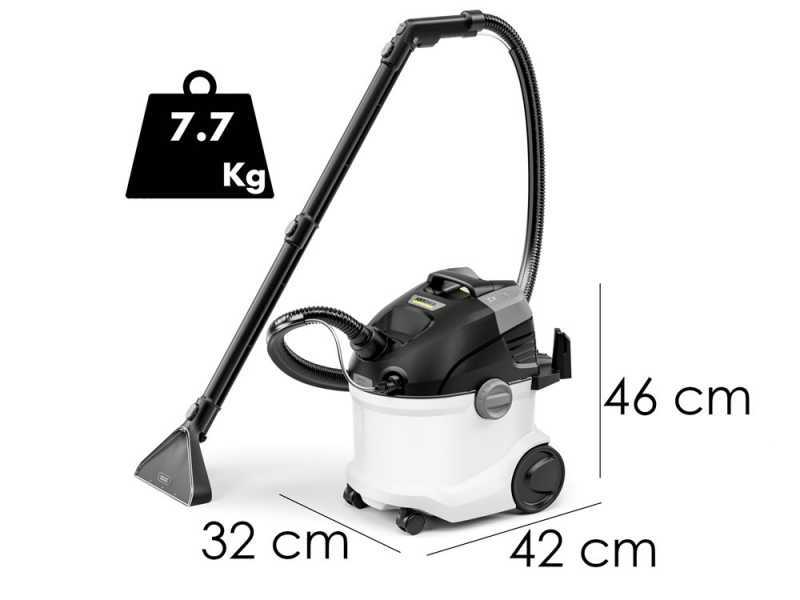 Karcher SE 5 - Lavamoquetas - aspirador de l&iacute;quidos con bid&oacute;n agua limpia y sucia 4 lt - 1000 W