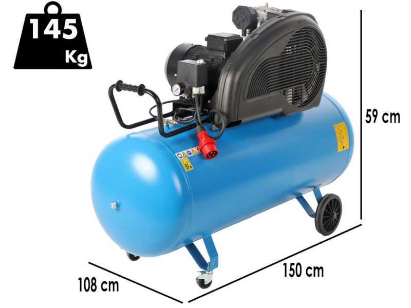 ABAC EXP A49B 270 CT5,5 - Compresor de aire el&eacute;ctrico trif&aacute;sico de correa - Motor 5.5 HP &ndash; 270 L
