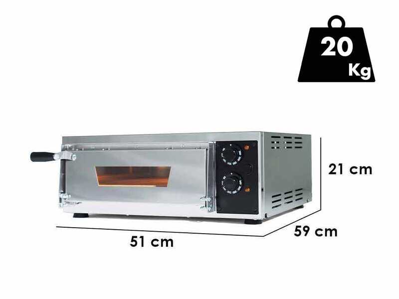 Effeuno EFFE 1 - Horno el&eacute;ctrico para pizza - Una c&aacute;mara