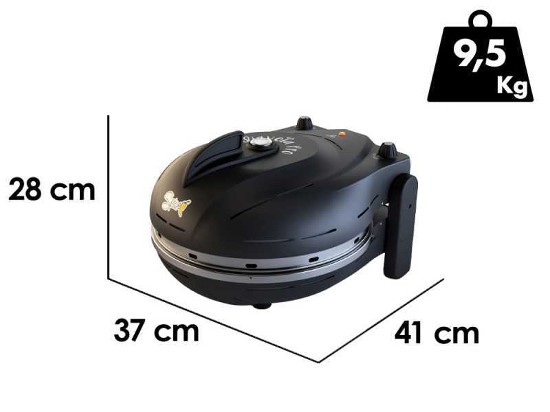 Spice Electronics Diavola Pro V 2.0 Negro - Horno el&eacute;ctrico para pizza - Galleta de Casapulla