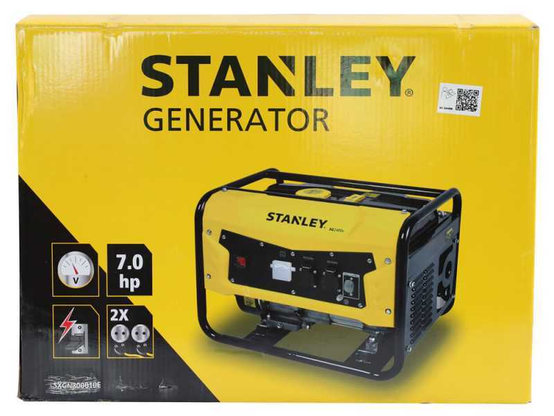 Stanley SIG 2400B - Generador de corriente de gasolina - AVR 2.3kW Monof&aacute;sico