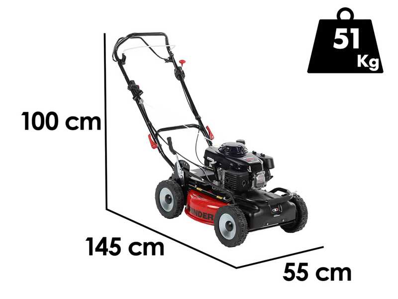 Marina Systems GRINDER 4x4 SH PRO - Cortac&eacute;sped de gasolina autopropulsado - Motor Honda GXV 160