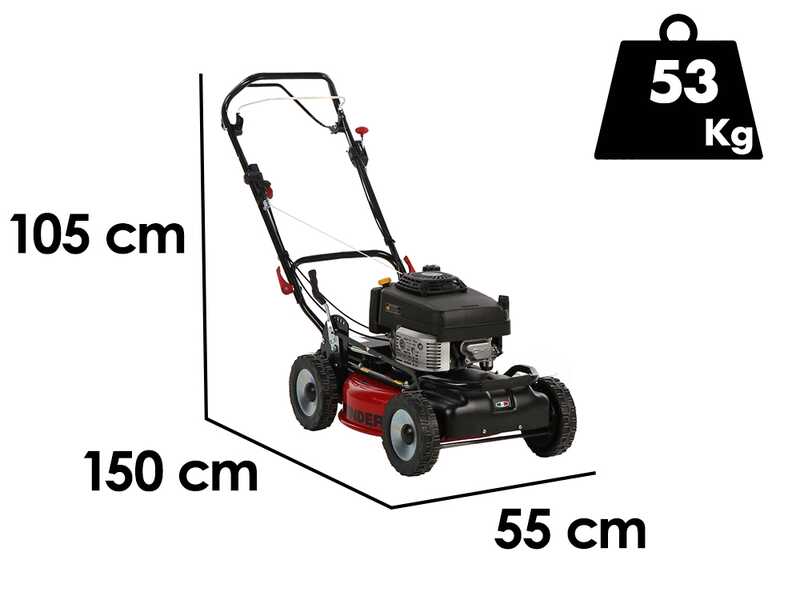 Marina Systems GRINDER 4X4 SKW - Cortac&eacute;sped de gasolina autopropulsado - Motor Kawasaki FJ180V - Corte 52cm