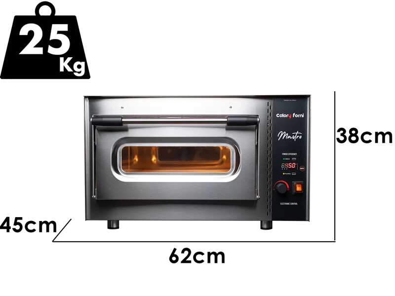 Calory Forni CF62E Mastro - Horno el&eacute;ctrico para pizza - C&aacute;mara alta