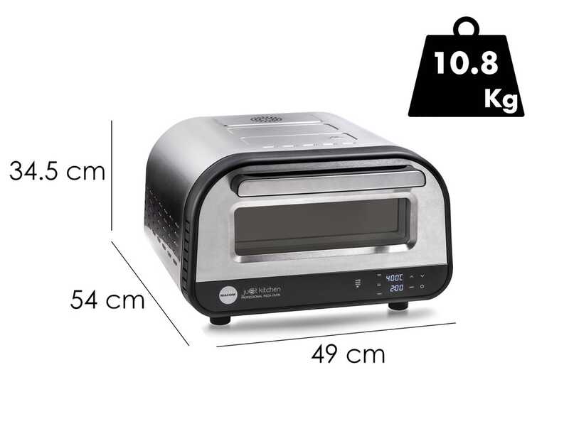 MACOM - Just Kitchen Pizza Oven - Horno el&eacute;ctrico - 1700 W