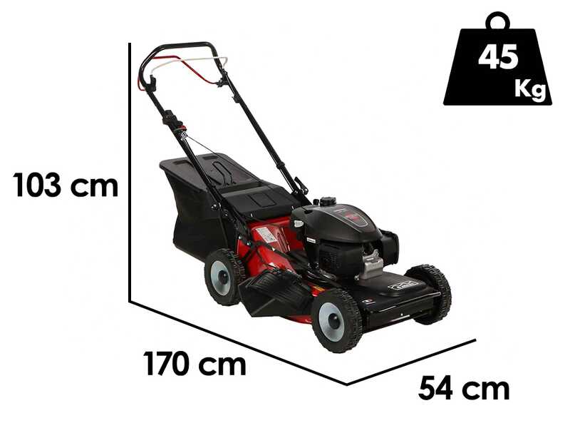 Marina Systems 4 MAXI 52 SH - Cortac&eacute;sped de gasolina autopropulsado - 4 en 1 - Motor Honda GCVx 200