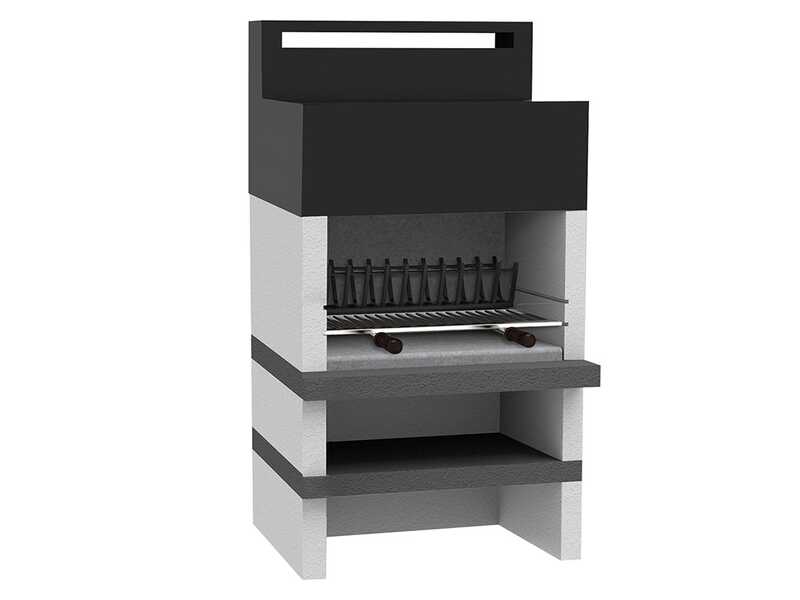 Edilmark Rock - Barbacoa de obra de le&ntilde;a y carb&oacute;n