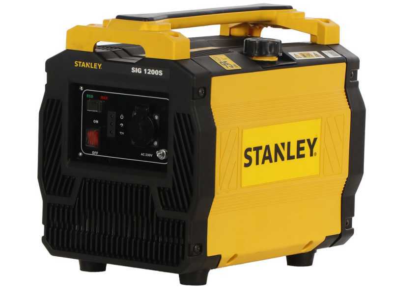 Stanley SIG 1200S - Generador de corriente inverter 1,02 kW - Continua 1 kW Monof&aacute;sica