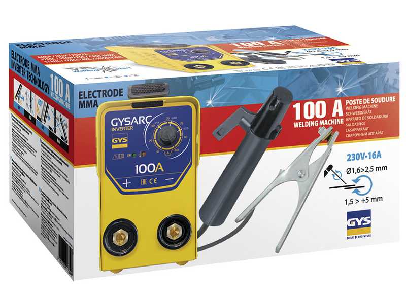 GYS GYSARC 100 - Soldadora Inverter (MMA) - corriente continua (DC)