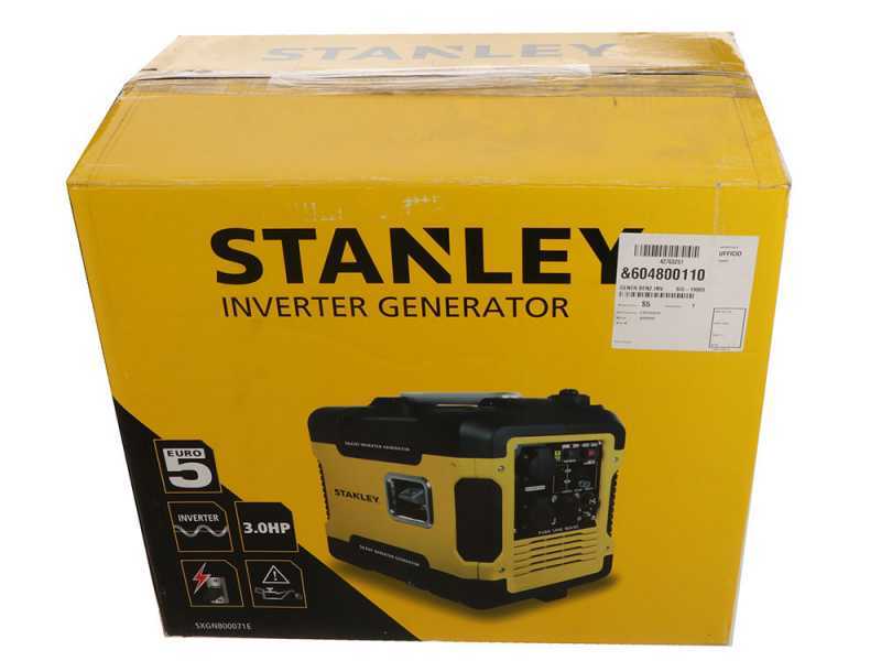 Generador el&eacute;ctrico inverter 1,88 kW monf&aacute;sica Stanley SIG 1900S