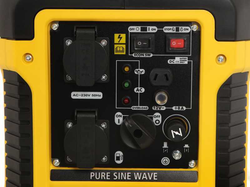 Stanley SIG 1900S - Generador de corriente inverter 1,88 kW - Continua 1.7 kW Monof&aacute;sica