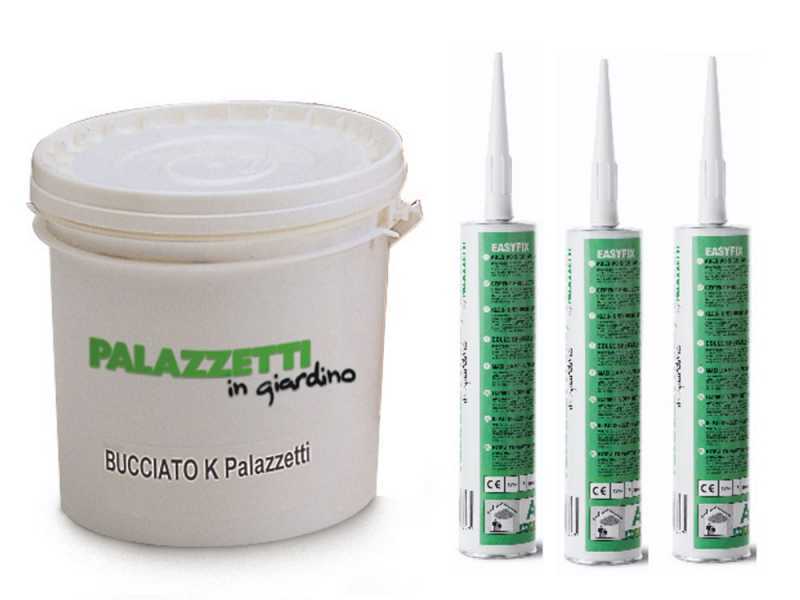 Kit de montaje barbacoa Palazzetti - Pintura de cuarzo + pegamento