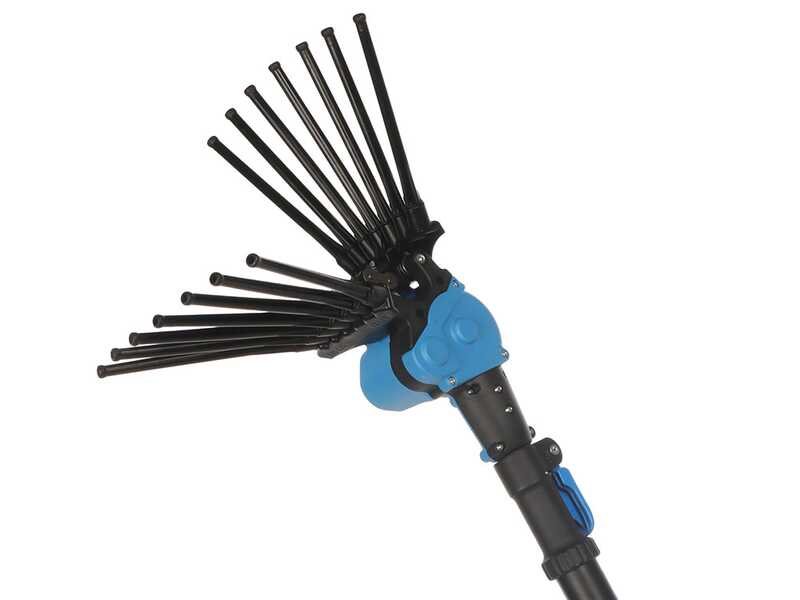 Lisam Oliwatt 3 - Vareador de aceitunas el&eacute;ctrico de bater&iacute;a - Con dientes de nailon - 235-330 cm - P&eacute;rtiga Telesc&oacute;pica