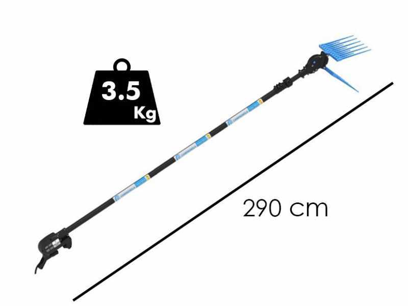 Campagnola Elektra - P&eacute;rtiga de carbono de 230 cm -  Vareador de aceitunas el&eacute;ctrico