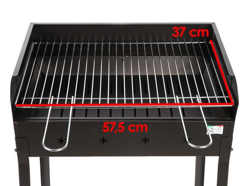 Mille Stella Eco Medium - Barbacoa de carb&oacute;n de hierro artesanal - 57,5x37cm