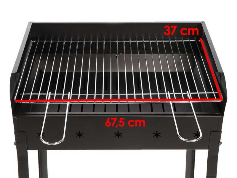 Mille Stella Eco Large - Barbacoa de carb&oacute;n de hierro artesanal - 67,5x37cm