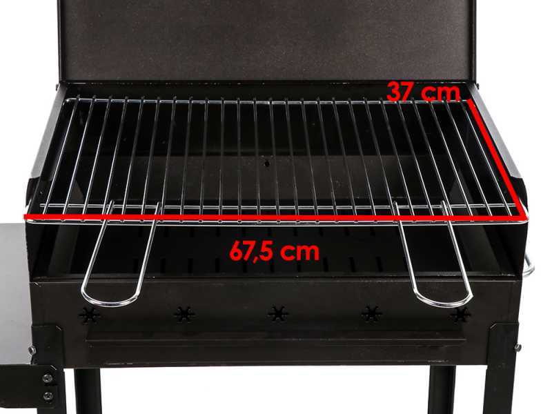 Mille Stella Large - Barbacoa de carb&oacute;n de hierro artesanal - 67,5x37cm