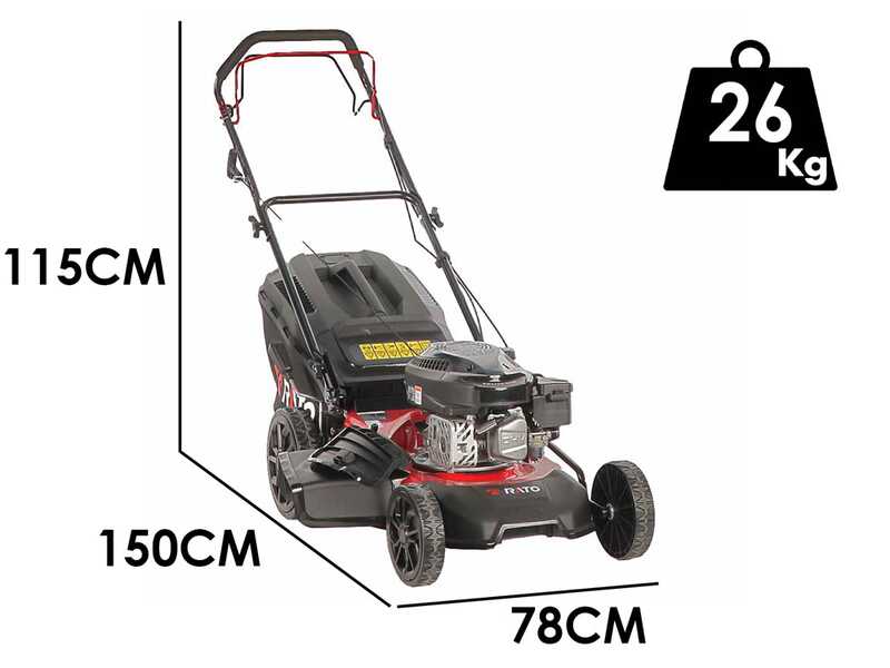 Rato Multipower RMS46Q-V145 - Cortac&eacute;sped de gasolina autopropulsado - Motor Rato de 144cc