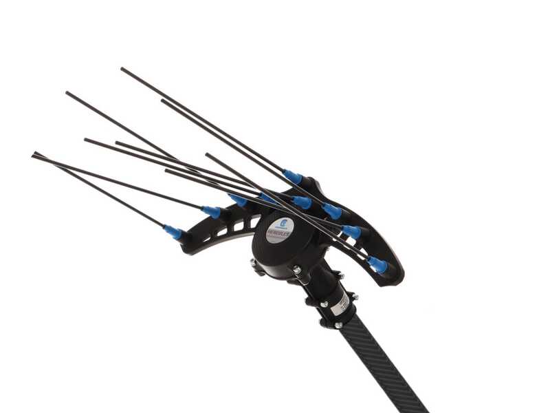 Campagnola Hercules 6 ECO Plug-in - P&eacute;rtiga de carbono - 280 cm - Vareador el&eacute;ctrico de bater&iacute;a