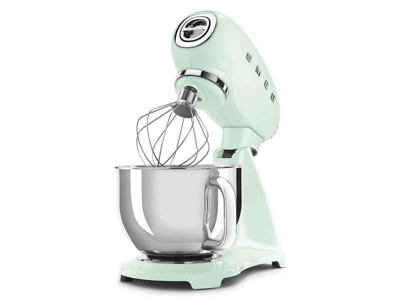 Smeg Full Color Verde Pastel - Amasadora Planetaria - Cuba de acero inoxidable de 4,8 litros