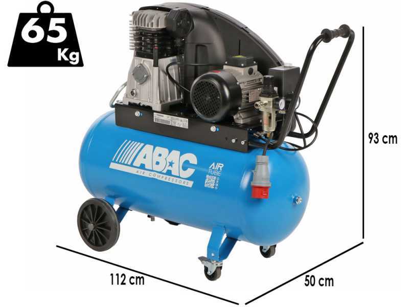 ABAC EXP A39B 90 CT3 - Compresor de aire el&eacute;ctrico trif&aacute;sico de correa - Motor 3 HP &ndash; 90 L