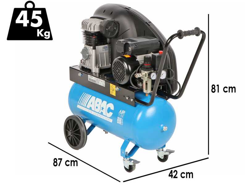 ABAC EXP A29B 50 CM2 - Compresor de aire el&eacute;ctrico monof&aacute;sico de correa - Motor 2 HP - 50 L