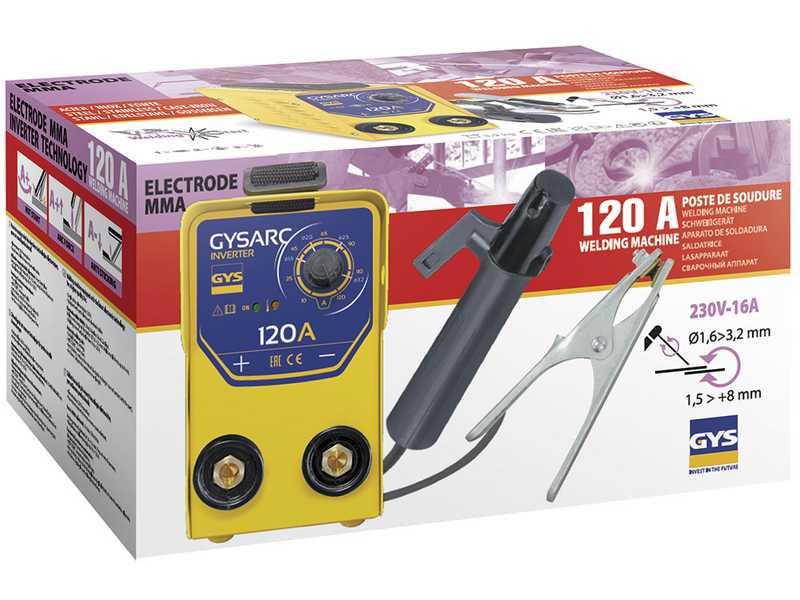 GYS GYSARC 120 - Soldadora Inverter (MMA) - corriente continua (DC)