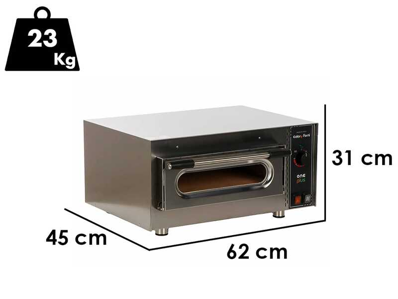 Calory Forni CF62M One Plus - Horno el&eacute;ctrico para pizza - Mec&aacute;nico