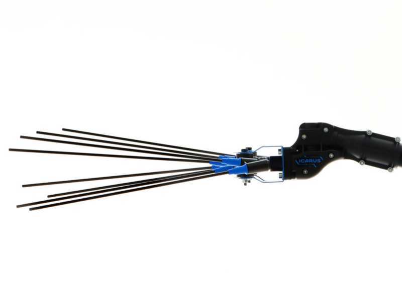 Campagnola Icarus V1 ECO Plug-in - P&eacute;rtiga de aluminio de 150-220 cm - Vareador de aceitunas el&eacute;ctrico de bater&iacute;a - 21V 5Ah